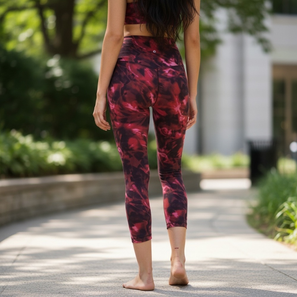 Lululemon Align High-Rise Crop 23"
Intensity Pink Blossom Multi size 2